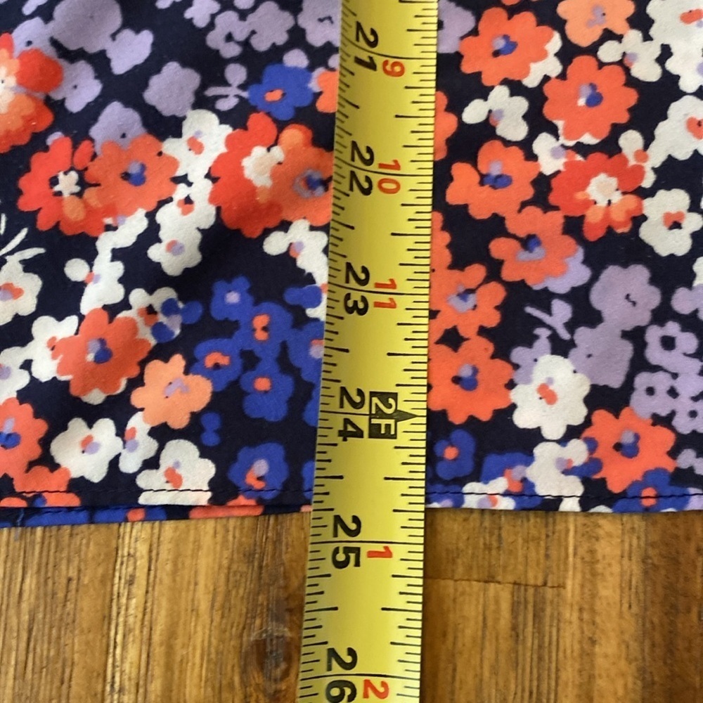 Juicy Couture Colorful Floral Ruffled Flutter Sleeve Blouse. Sz L. - Picture 15 of 16